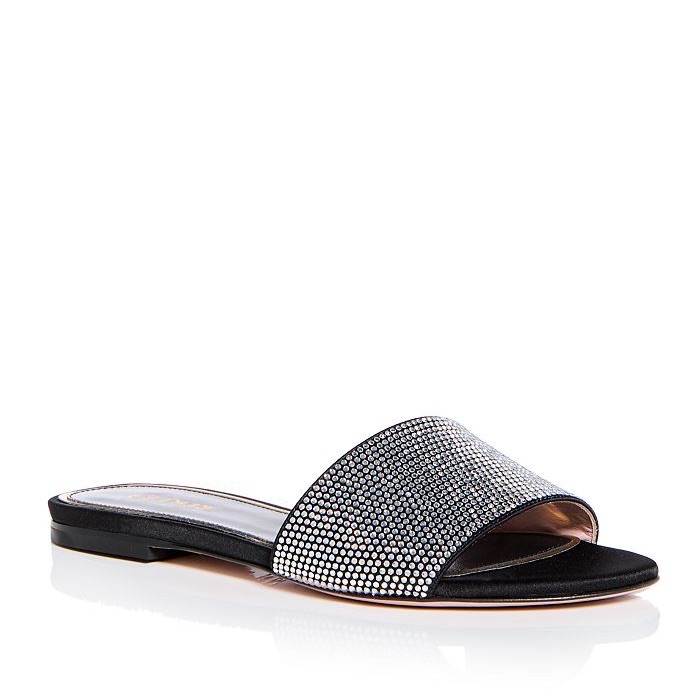 Gedebe Women's Cassis Embellished Slide Sandals, Size 38 New In Box $725